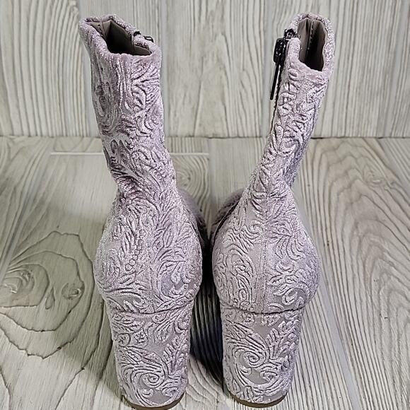 Marc Fisher Gray Comfort Grazie Square Toe Block Heel Ankl Boots Womens 6 - Picture 6 of 13